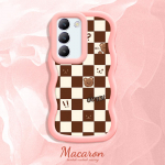 V&auml;rvitud muster Big Wave Edge pehme silikoon materjal Macaron telefoni &uuml;mbris p&otilde;rutuskindel kaitsev kummist korpus OnePlus Vivo Motorola Moto jaoks Motorola Moto G14 sinine