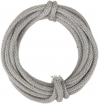 Laine a tricoter - pelote Rayher - 55937560 - Tube tricot&eacute; av. Fil de fer arts cr&eacute;atifs, &oslash; 5mm, 3m gris clair hall