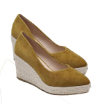 Suede Kiilkingad Naiste Pumbad Terava Ninaga K&otilde;rged Kontsad Platvormiga Espadrillid Kingad Samad Kui Printsess 37 kollane