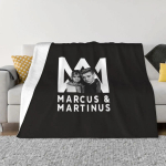Marcus Martinuse logo Throw tekk Voodikatted Fluffys suured dekoratiivsed voodid Luksuslikud br&auml;ndi tekid 30x40in