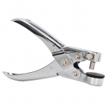 &Uuml;he auguga kroomitud metall, l&auml;bim&otilde;&otilde;duga 0,28 tolli J&otilde;upingutusi s&auml;&auml;stev, k&otilde;rge k&otilde;vadusega &uuml;he auguga perforaator