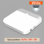 Liikumisanduri valgus USB &ouml;&ouml;valgusti LED-lamp l&uuml;litiga Laetav induktiivvalgustid k&ouml;&ouml;gi treppide jaoks esikus kapis magamistuba valge