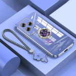 Huawei nova 10 SE &uuml;mbrisele Huawei Nova 10se telefoni&uuml;mbrisele BNE-LX1 BNE-LX3 KORRAL NOVA10SE Luksusliku kandilise plaadiga p&otilde;rutuskindel tagakaas Huawei nova 10 SE&Case & Strap