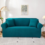 &Uuml;hev&auml;rviline kootud polaarfliisist diivanikate - T&auml;ielikult kattev padjakate 3-seater (190-230cm)