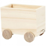 Wagon en bois - 9,5 x 8 x 6,5 cm