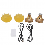 2 komplekti LED lootusbudistlik lamp sulamist alusega v&auml;rviline Buddha lambi kaunistus palveusu tarvikud UK