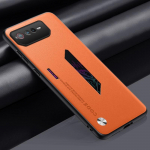 Luksuslik PU nahast telefoni&uuml;mbris Asus ROG telefonile 6 6D matt tagakaas silikoonist kaitse&uuml;mbris Asus ROG telefonile 5 5S Coque For ROG Phone 6 oranž