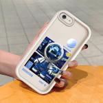 Pehme silikoonist ruudukujuline redelprintimismuster telefoni korpus, t&auml;iskaanega kaamera p&otilde;rutuskindel kaitse kummist &uuml;mbris iPhone Infinix Tecno OnePlus jaoks Infinix Hot 10 Play must