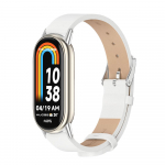 Moodne nahast kellarihm Xiaomi Mi Band 8 k&auml;ev&otilde;ru asendusk&auml;epaelale Miband 8 NFC Correa Smart Mi Band 8 randmerihmale valge