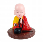 1 tk Auto Armatuurlaua Kodu Kontori Kaunistus P&auml;ikeseenergial t&ouml;&ouml;tav Wobble Raputav Pea Tantsiv M&auml;nguasi Budistliku Munga Figuurid Kujud