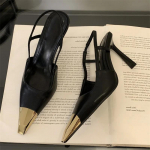 T&auml;navastiil Terava ninaga Naiste Pumbad Mood Slingbacks &Otilde;hukesed K&otilde;rged Kontsad Elegantsed Striptiisitar Ballikleit Daamide Sandaalid Kingad 38