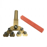Kompaktne elektrilise kitarri frettide press akustiliste instrumentide parandamiseks erinevate kumerustega Red Polishing Tool
