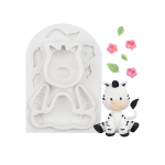 Džungli teema Loomade Fondandi Silikoonvorm Elevant Sugarcraft S&uuml;nnip&auml;evatordi Kaunistamise T&ouml;&ouml;riistad Kaelkirjak Ahv Sebra Koogikese Topper