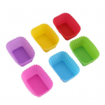 Silikoonist koogivormid, korduvkasutatavad muffinivormid, k&otilde;rge temperatuurikindlad, toidukvaliteediga, koogivorm, kingitus k&uuml;psetamishuvilistele A 6pcs