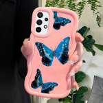 V&auml;rvitud mustriga Big Wave Edge pehmest silikoonmaterjalist Macaron telefoni&uuml;mbris, p&otilde;rutuskindel kaitsev kummist korpus Samsung Xiaomi Poco Redmi jaoks Samsung M22 roosa