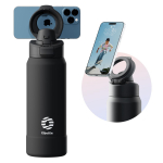 FEIJIAN Magnetiline Termos Roostevabast Terasest Spordiveepudel Magnetilise Telefonihoidjaga H&uuml;ppav Kaanega Termoskruus 950ml must
