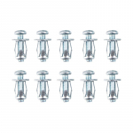 10 tk M5/M6 tungraua mutrid auto metallist kruvi kroonlehe mutrid kruvi &otilde;&otilde;nsa seina raudnaha jaoks as the picture