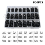 Uus 800 tk kummist O-r&otilde;ngastihendi tihendikomplekt OD 6 mm kuni 28 mm Paksus 1,5 mm 2,4 mm 3,1 mm