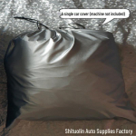 Shitolin T&auml;isautomaatne Maasturi Autokate Intelligendi Kaugjuhtimispuldiga - Kiiresti Kokkuklapitav, P&auml;ikesekaitse ja K&uuml;lmakaitse Silver Car Cover