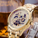 Meeste Automaatne Helendav Veekindel L&auml;bipaistev Mehaaniline Kell