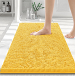 Kitinjoy Chenille Vannituba Du&scaron;imati Komplekt Mustust H&uuml;lgav Ja Imav Kodu K&ouml;&ouml;k Vannitoa Vaibad Masinpestav Elutoa P&otilde;randavaibad 43x62cm(17X24inch) kollane