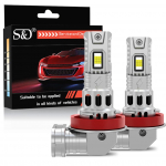 2 tk Canbus H4 H11 LED H7 esitule pirnid 9005 HB3 9006 HB4 Hi/Lo valgusvihk 30000LM Auto dioodtuled Turbo Auto 18 s&uuml;damikuga CSP esilatern Plug&Play 6500K valge H11 H8