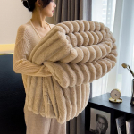 230*200CM Paksenenud J&auml;nese Pl&uuml;&uuml;sist Flanelltekk, Korallveluurist Tekk, Kontori Piimaveluurist Uinakutekk 180*200cm khaki