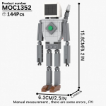 MOOXI Skibidi Tualettlaagri Komplekt MOC Klotsid M&auml;ng Super Titaan Boss Woofer TV Kaamera K&otilde;lar Sireen Mees Boss Ehitusklotsid Laste M&auml;nguasjad