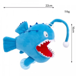 Uus R.E.P.O Repo Pl&uuml;&uuml;slaternakala Anime Figuur Pl&uuml;&uuml;sm&auml;nguasi Simulatsioon Monkfish Armas Lophiiformes Ookeani Loom Nukk Laste Kingitus 22cm kuristik