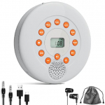 Laetavad Kaasaskantavad CD-m&auml;ngijad Koju, Sisseehitatud K&otilde;larid ja K&otilde;rvaklapid Toetavad CD/U-ketast/AUX/A-B Kordust/LCD-ekraani/10 Kiirust/Vastupidav H&uuml;ppamisele valge