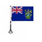 Drapeau &ndash; V&eacute;lo &ndash; &Icirc;les Pitcairn &ndash; 5 t&uuml;kki &ndash; 14 x 21 cm &ndash; pol&uuml;ester