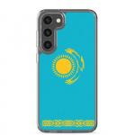 Coque T&eacute;l&eacute;phone &ndash; Samsung &ndash; Galaxy S24 &ndash; Drapeau Kasahstan &ndash; Souple &ndash; mitmev&auml;rviline