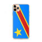 Coque T&eacute;lephone Drapeau r&eacute;publique d&eacute;mocratique du Congo &ndash; iPhone 11 Pro Max