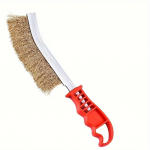 Multifunktsionaalne t&ouml;&ouml;riist Traathari Vasetatud (Roostevaba terase hari, 1 tk) Pika k&auml;epidemega k&ouml;&ouml;gi grill eriline plaat roostee eemaldus kollane