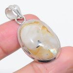 Natural Moonstone Gemstone 925 Sterling Silver Jewelry Pendant 1.69 i5f16