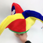 Clown Hat Adult Rainbow Mardi Gras for Halloween Stage Performance Dress up