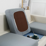 Must diivani istmepadja katted m&ouml;&ouml;bli jaoks Elastsed kaitsekatted lemmikloomad lapsed pestavad eemaldatavad elutoa diivanid padja&uuml;mbris Back cushion cover helehall v&auml;rv