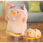 Lulu The Piggy J&auml;&auml; sinuga seeria Pime karp Konserveeritud p&otilde;ssa m&auml;nguasi Kawaii mudel S&uuml;nnip&auml;evakingitus T&uuml;druk Armas P&uuml;hade kaunistus Kollektsioon