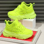 35-45 Kevad Suvi Uued Hingavad Mugavad Valged Naiste Vabaaja Tossud Trendikad Mitmek&uuml;lgsed Paksu Tallaga Spordiplatvormid 40 roheline