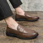 Klassikalised meeste kingad libisevad moes Vabaajap&uuml;ksid S&otilde;idukingad Mokassiinid Meeste Mugavad Nahast Meeste Kleitjalatsid 11