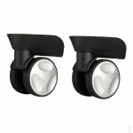 2 Pieces Luggage Replacement Wheels Repair Trolley Travel Case Easy to Install Suitcase Accessory