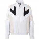Adidas Originals Rekive Kootud Treeningjakk Ristikheina Prindiga Kontrastne Meeste &Uuml;ler&otilde;ivad Kristall-Valge HR8590 S