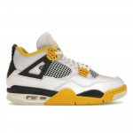 Air Jordan 4 Retro Vivid Sulfur Naiste tossud Valge Kookospiim Antratsiit AQ9129-101 35.5