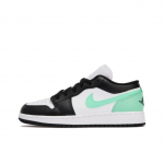 Air Jordan 1 Low GS Green Glow Laste tossud Valge Must 553560-131 38