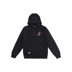 Nike tikitud kirjaga kapuutsikas loose pikkade varrukatega meeste topp must DD4667-010 S