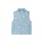 Nike Veekindel Korvpalli Soojus Elegantne Jacquard Vest Meeste Vestid Denim-Sinine-Roheline Valge HF7721-464 XL