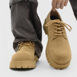 Moodsad meeste Derby kingad Ameerika Retro Platvorm Madala s&auml;&auml;rega T&ouml;&ouml;kingad S&uuml;gis Uus Suede Nahk Paeladega Meeste Saapad Vabaaja Jalatsid Pluss 46 39 khaki