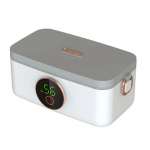 Elektriline k&uuml;ttega l&otilde;unakarp, juhtmevaba, kaasaskantav, USB-laetav, 1000 ml, 16000 mAh, toidu soojashoidja, l&otilde;unas&ouml;&ouml;gikonteiner 1&1000ml valge