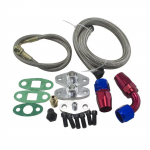 - T3 T4 T3/T4 T70 T66 TO4E Oil Feed Line Oil Line Oil Line Kit blue and red -TOL21 One Size