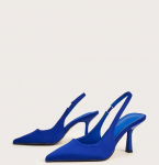 Mood 2025 Suvi Naiste Kontsad Sandaalid Punased Teravaotsalised Slingback Sandaalid Kingad Rohelised Mustad Kitten Kontsad Pidu Tantsu&otilde;htu Daamide Stilettod tacones 35 tumesinine v&auml;rv